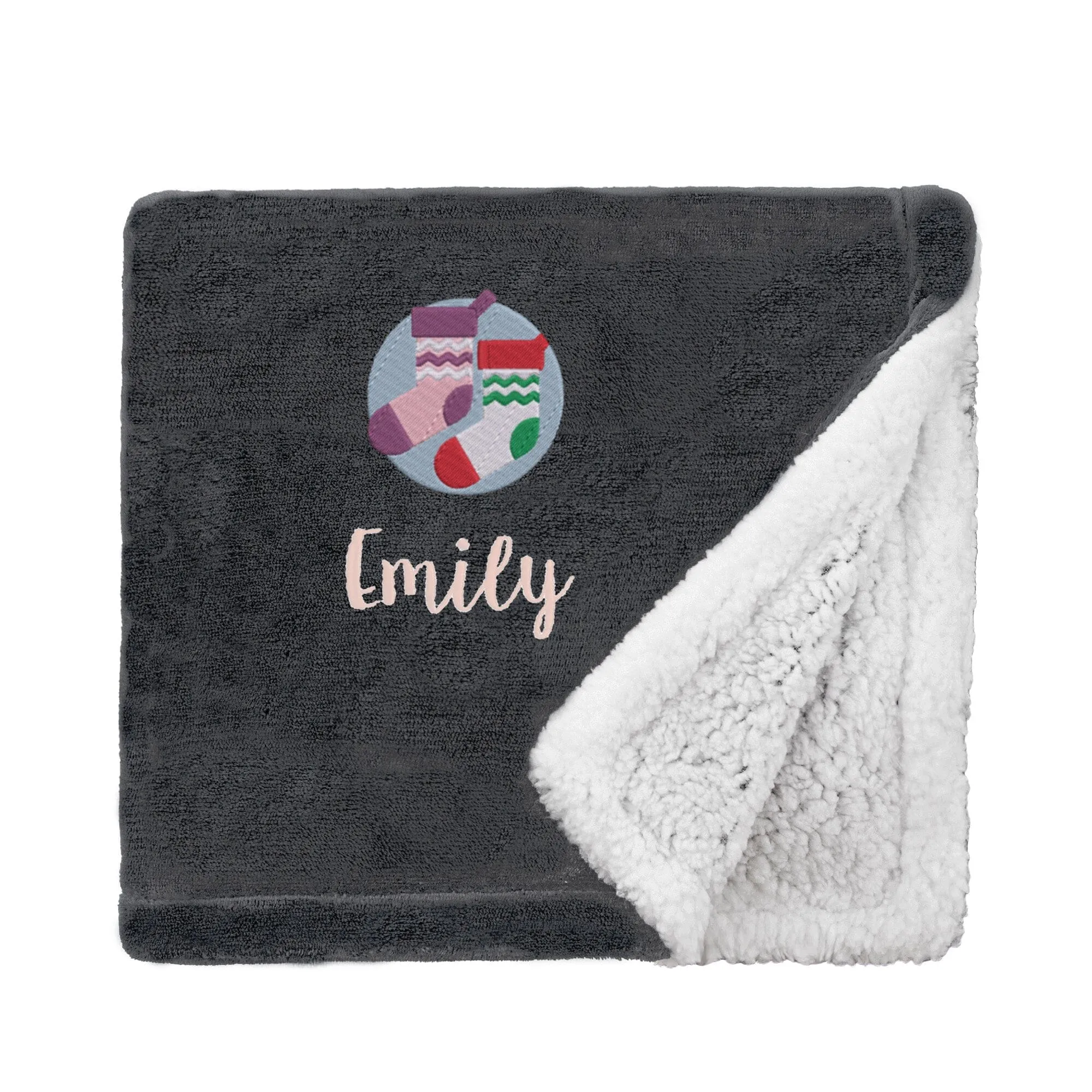 Personalised Christmas Stockings Christmas Snuggle Blanket