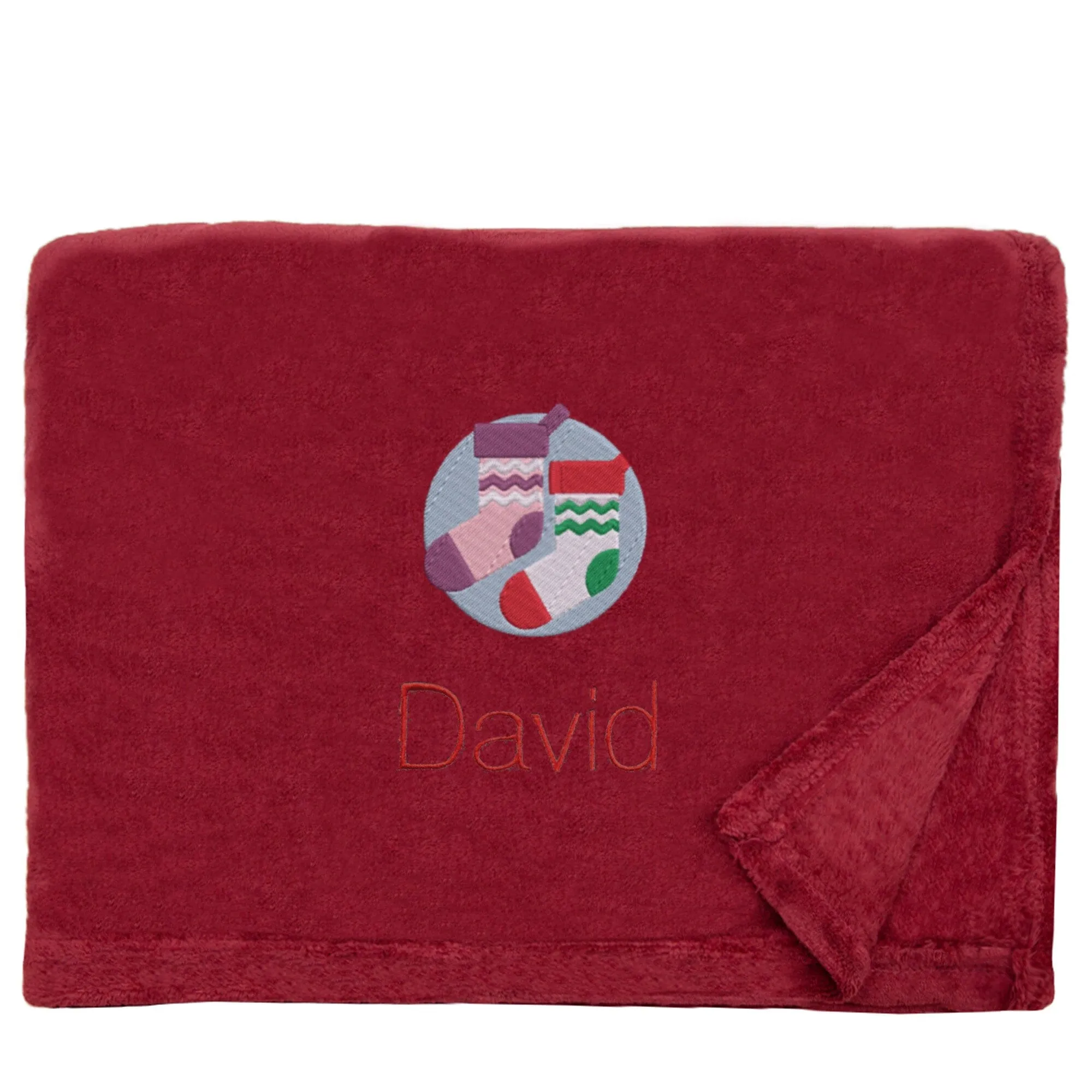 Personalised Christmas Stockings Christmas Snuggle Blanket