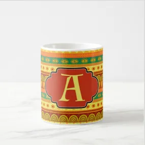 Personalized Plastic Cups - Yellow Ethnic