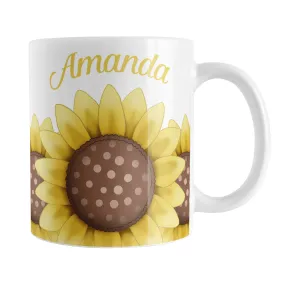 Personalized Sunflower Mug