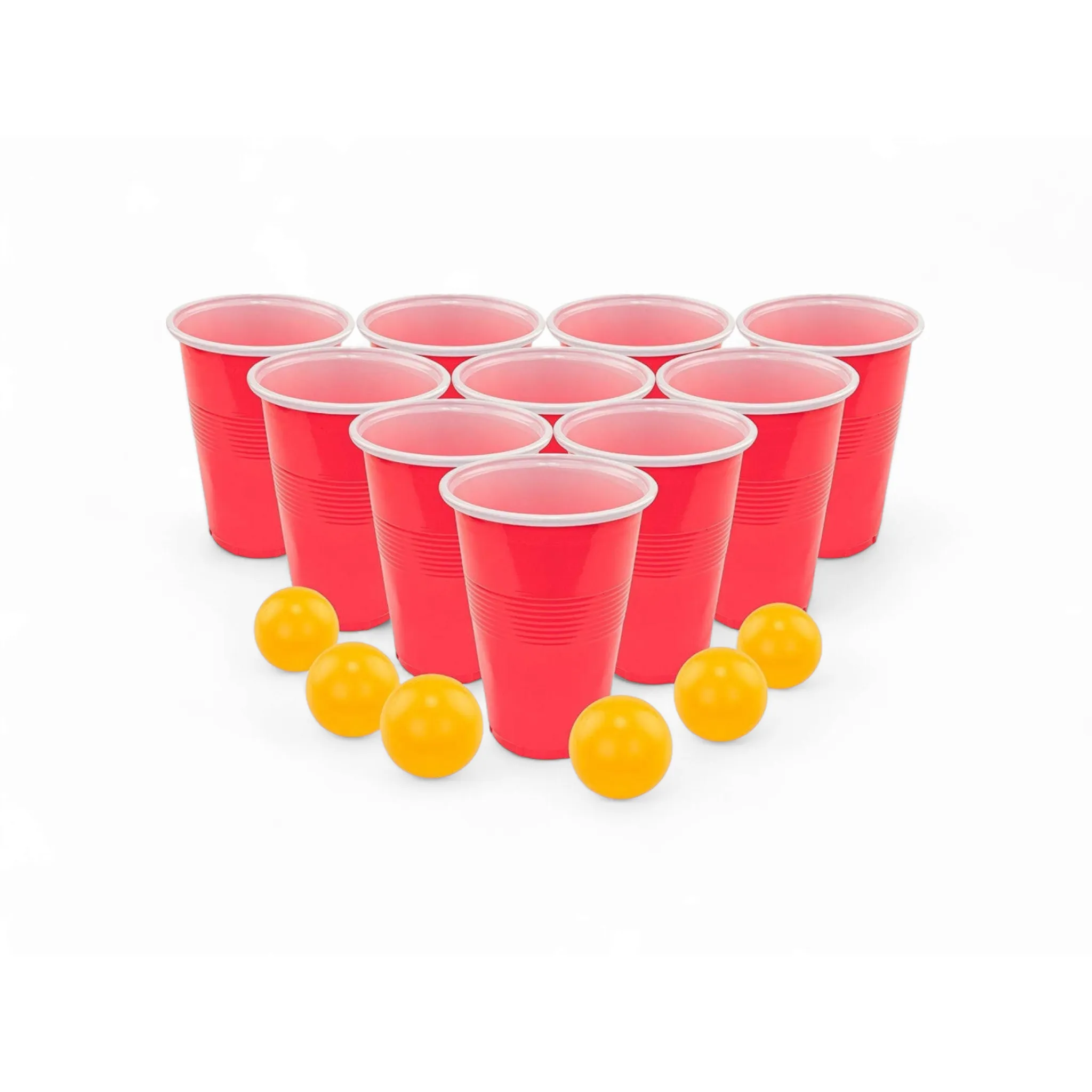 Plastic Party Picnic Cup - Ping Pong Game with 18-Cups & Balls