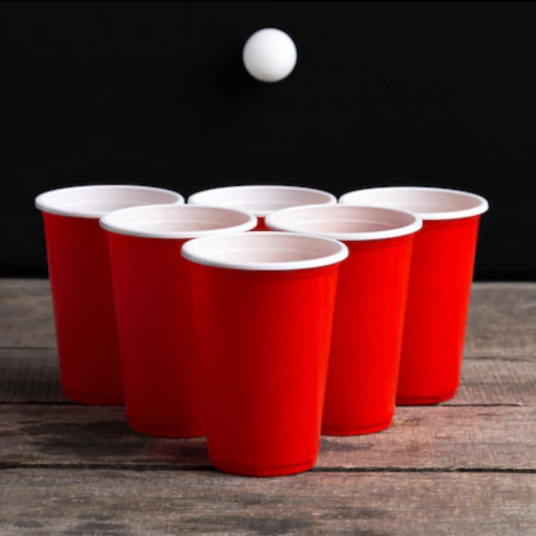 Plastic Party Picnic Cup - Ping Pong Game with 18-Cups & Balls