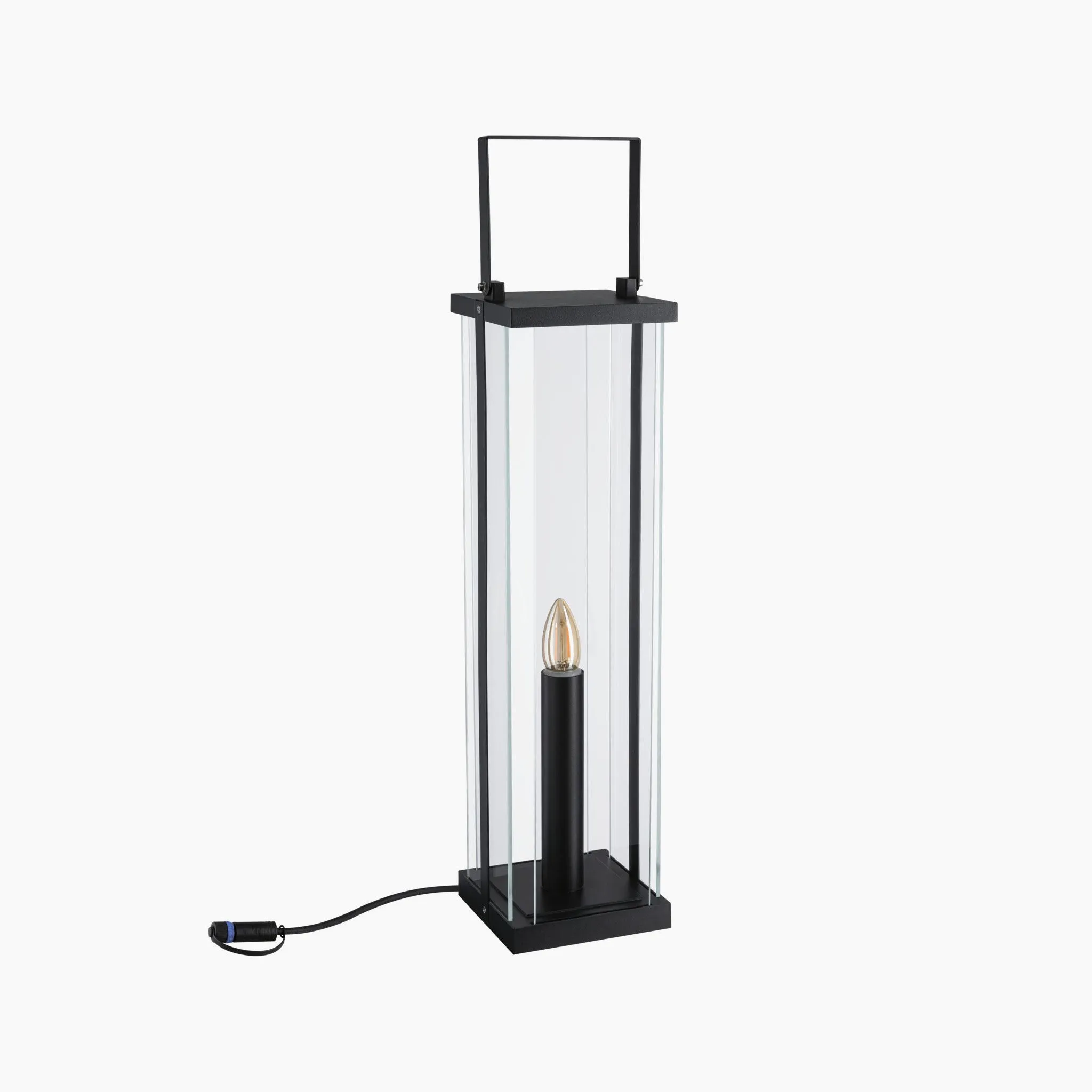 Plug & Shine Outdoor 2W LED Large Classic Single Lantern in Anthracite