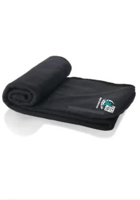 Port Macquarie Black Fleece Blanket