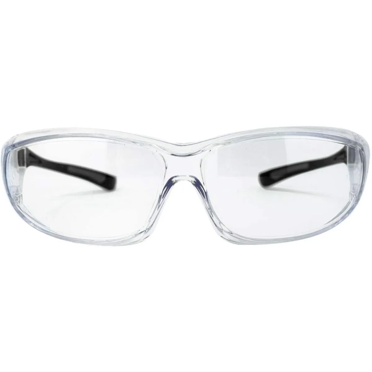 PrimeX Black Temple Anti-Scratch-Fog Safety Glasses, ANSI Z87.1, UV Protection