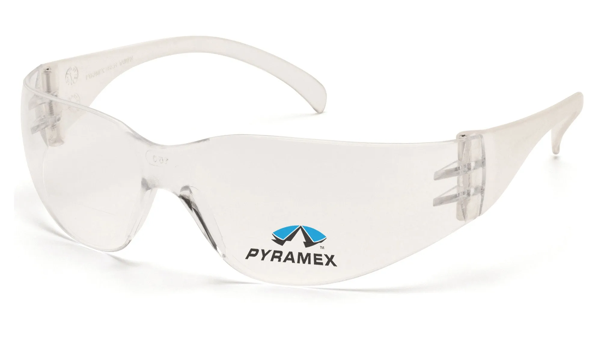 Pyramex S4110R20 Intruder Readers Clear Safety Glasses W/ Clear   2.0 Lens (6 each)