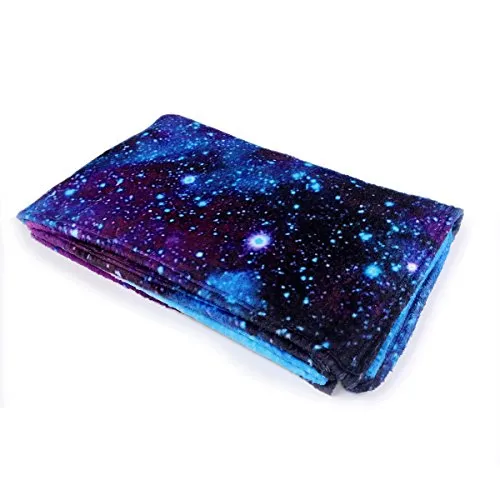 QH with Galaxy Velvet Plush Throw Blanket(Large) Super Soft