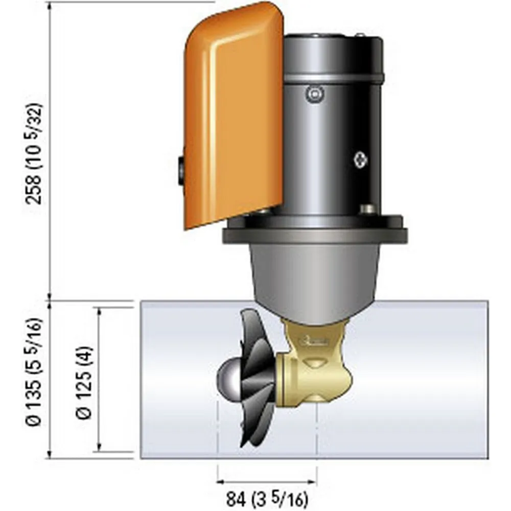 Quick Bow Thruster BTQ 125-40 40KGF - 12V - D125 - 2.2kW