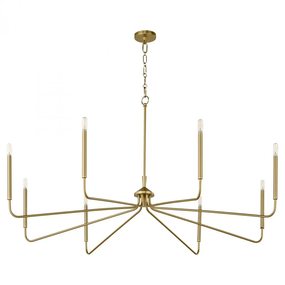 Quorum International MYSTIC 6238-8-80 Chandelier - Aged Brass