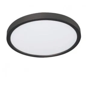 Rainbow Lighting EGRF1216L30D1BK-6PK SIX Pack Large Edge Round LED Surface Mount in Black Finish