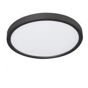 Rainbow Lighting EGRF1216L30D1BK-6PK SIX Pack Large Edge Round LED Surface Mount in Black Finish