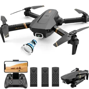 RC Quadcopter 4K HD Camera FPV Foldable Drone 6-axis Remote Control Copter for Kids Adult