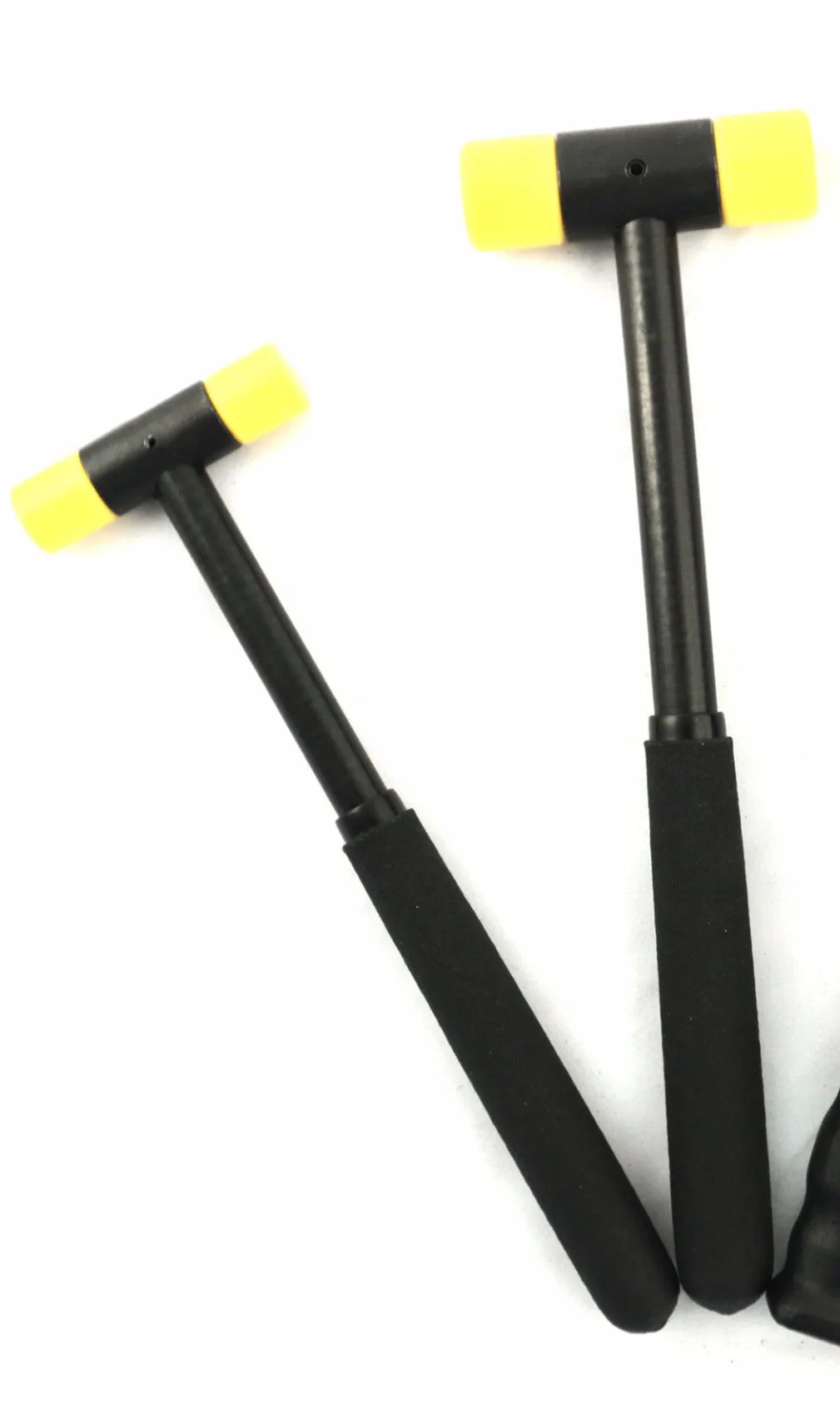 Replaceable tip hammers with acetal handles and cushion grips