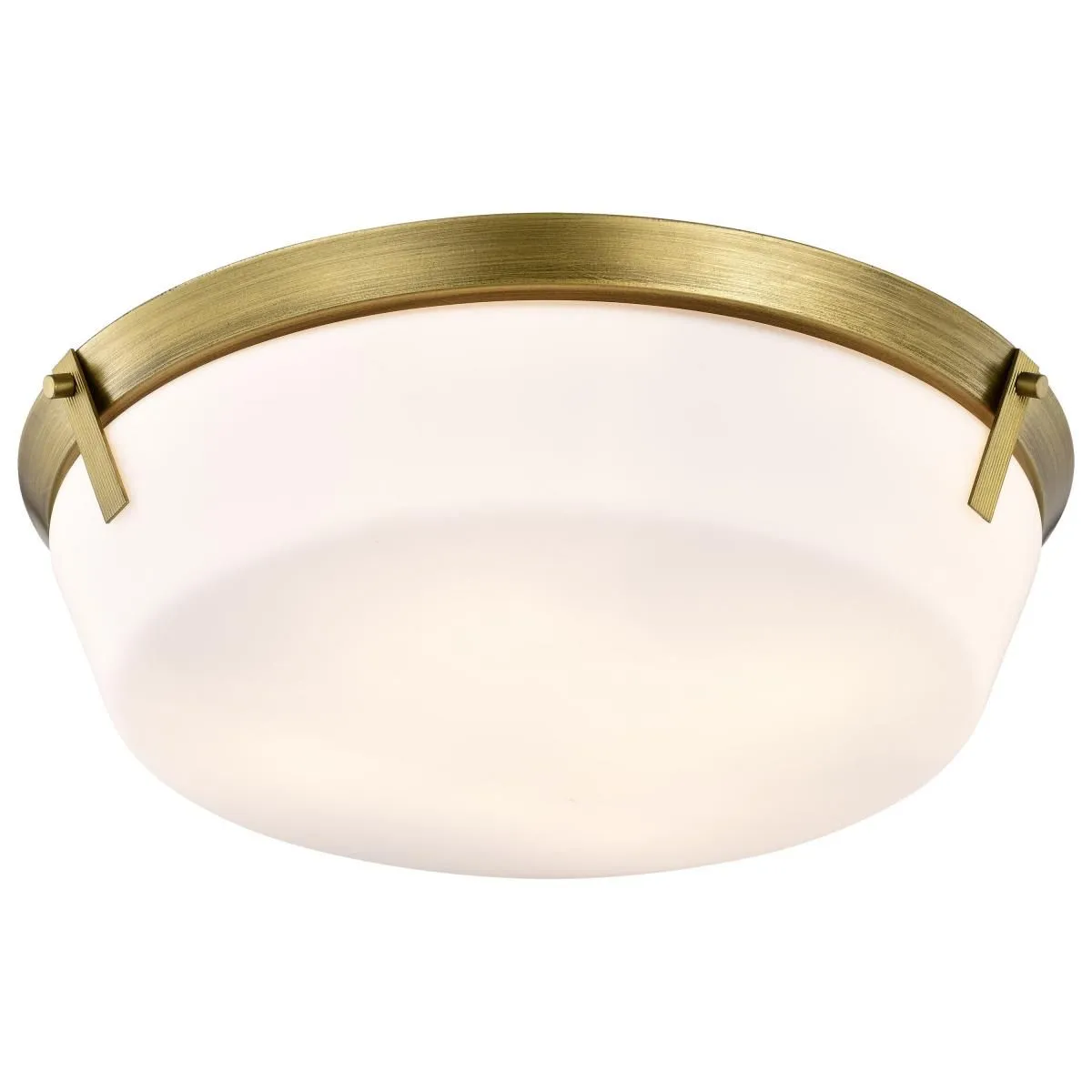 Rowen 19 in. 4 lights Flush Mount Light Natural Brass Finish