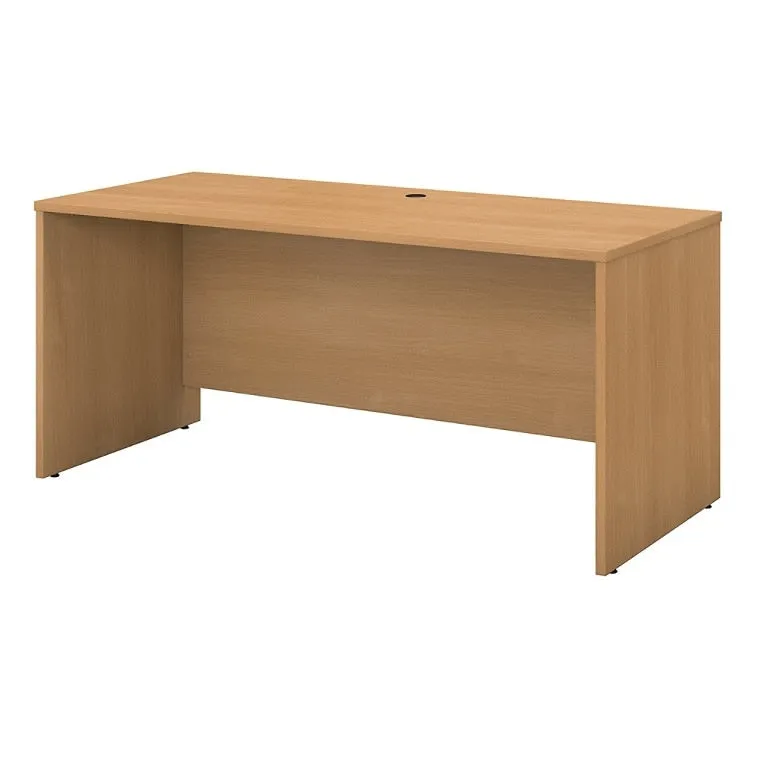 (Scratch & Dent) Bush Business Furniture Outlet Components Credenza Desk 60"W x 24"D, Light Oak