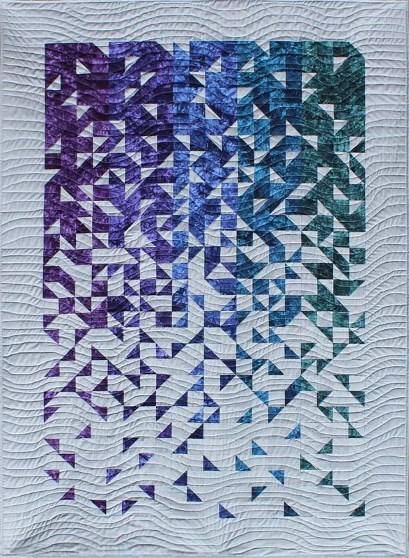 Shattered, Improvisational Modern Quilt Pattern (BAB -14) - UPDATED