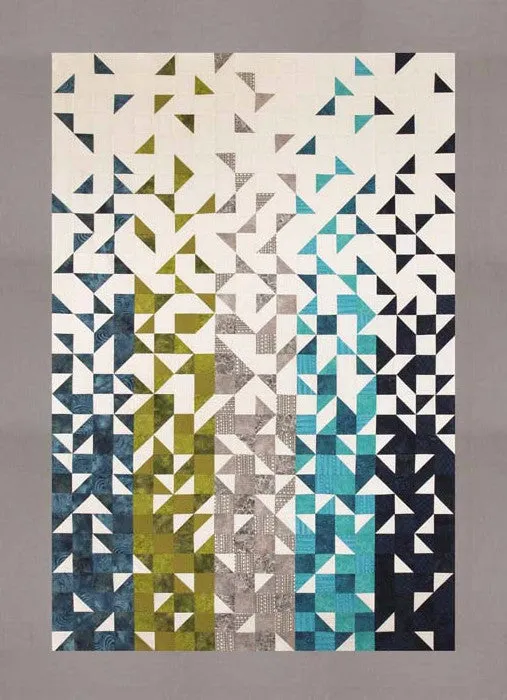 Shattered, Improvisational Modern Quilt Pattern (BAB -14) - UPDATED