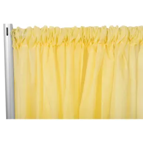 Sheer Voile Flame Retardant (FR) 12ft H x 118" W Drape/Backdrop Curtain Panel - Canary Yellow