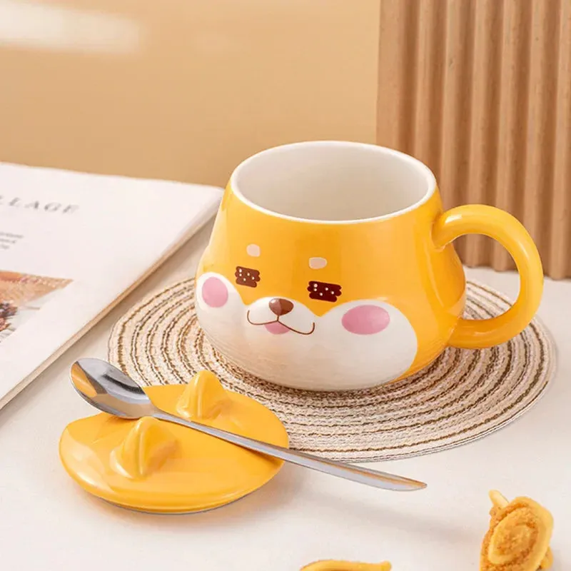 Shiba Inu Mug With Lid