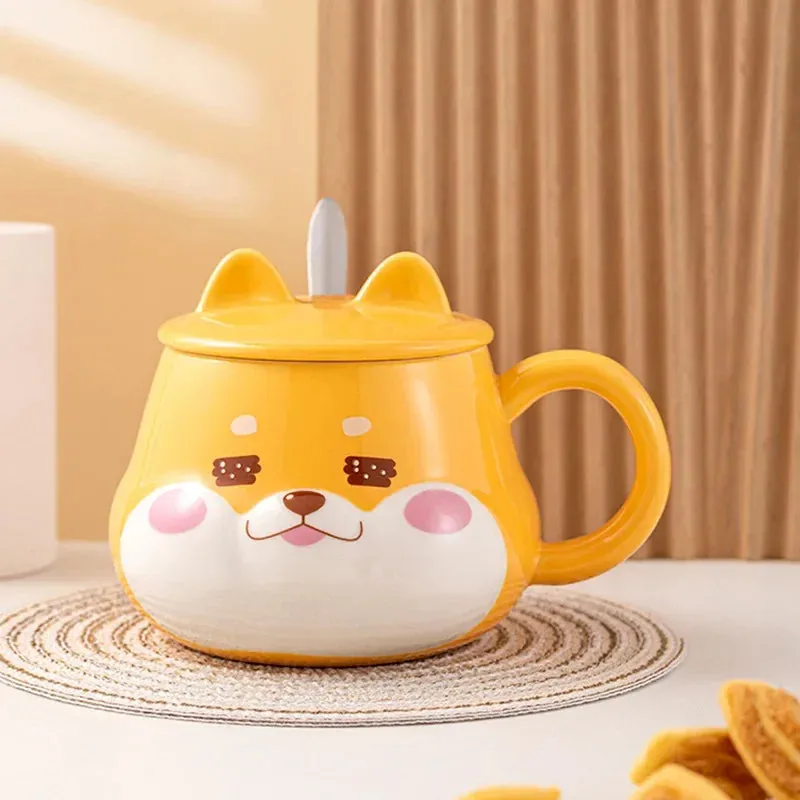 Shiba Inu Mug With Lid