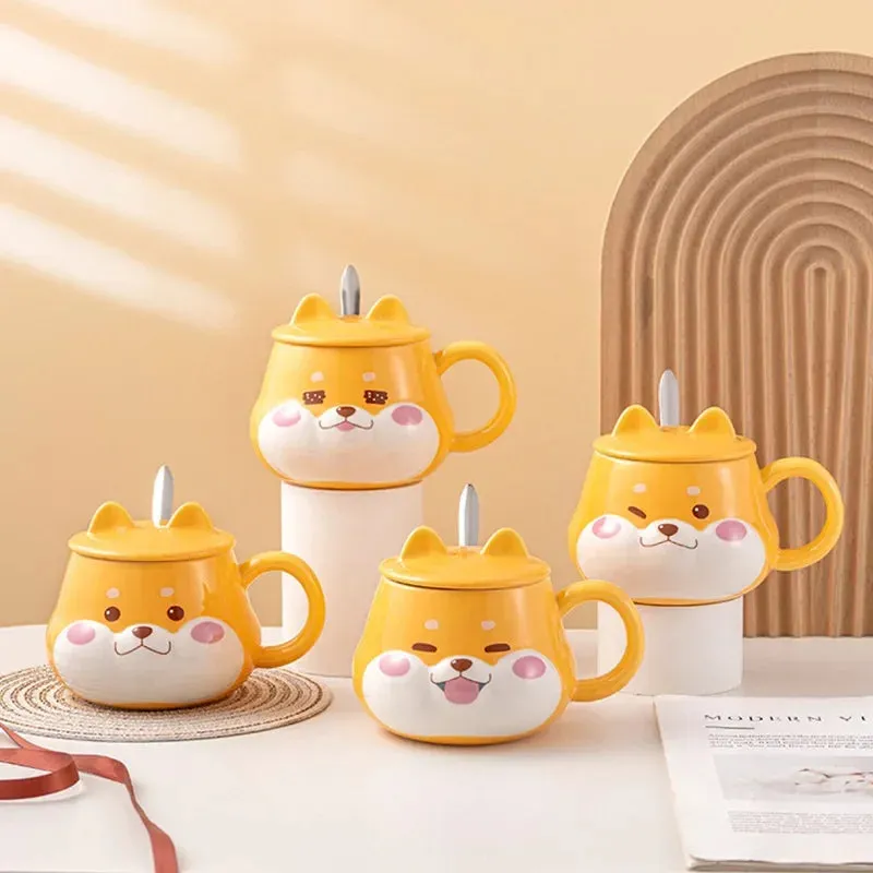 Shiba Inu Mug With Lid