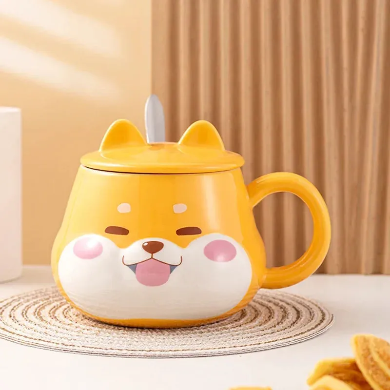 Shiba Inu Mug With Lid