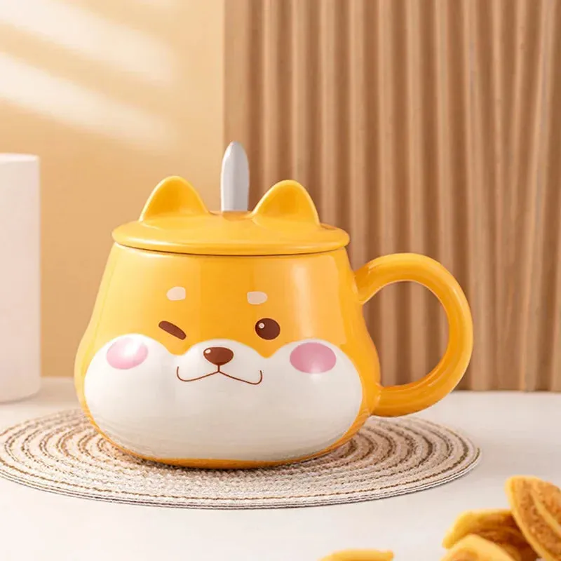 Shiba Inu Mug With Lid