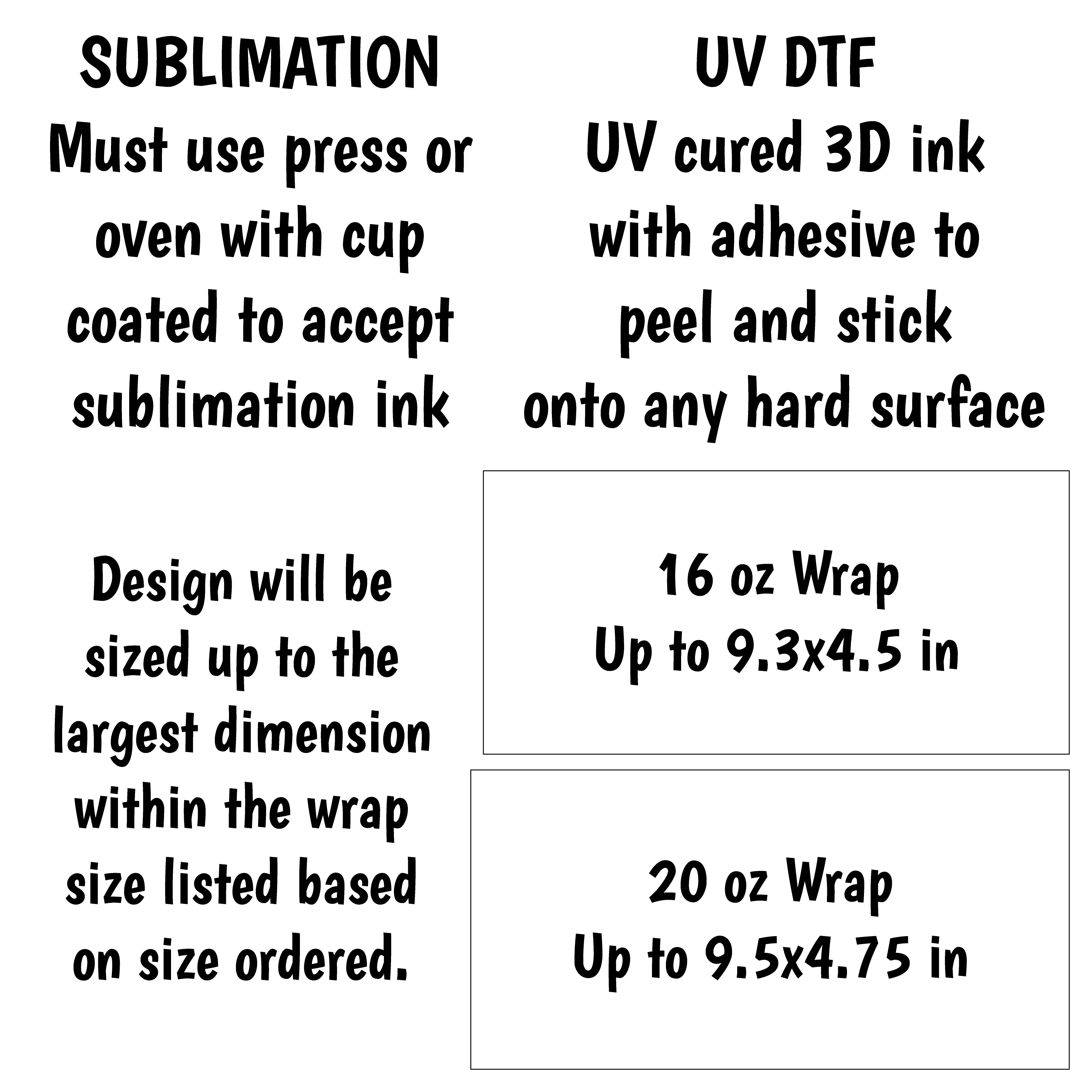 Smiley Face Wrap for 16/20 oz Cups - UV DTF or Sublimation (SHIPS IN 3-7 BUS DAYS)