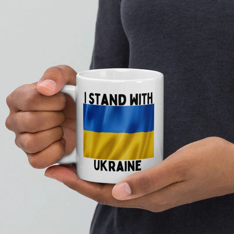 Stand with ukraine ,Support Ukraine, urkaine coffee mug  I Stand With Ukraine, Free Ukraine Mug