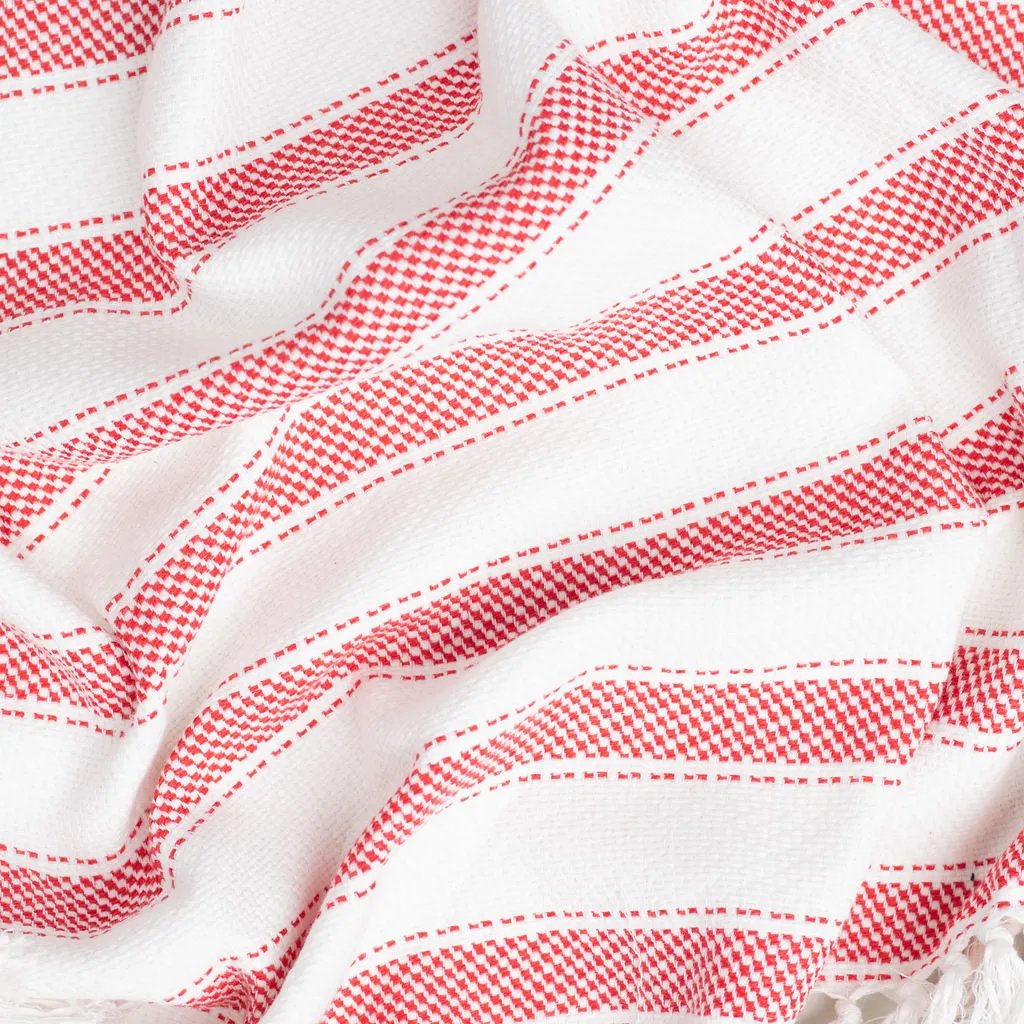 Striped Throw Blankets 47" X 67"  3.5" Tassels