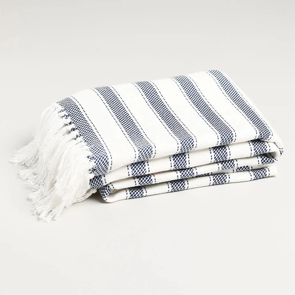 Striped Throw Blankets 47" X 67"  3.5" Tassels