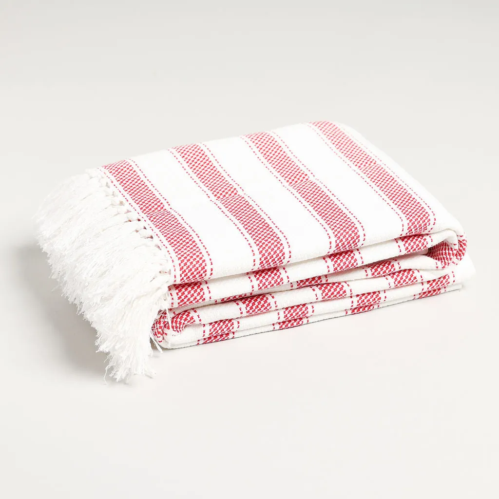 Striped Throw Blankets 47" X 67"  3.5" Tassels