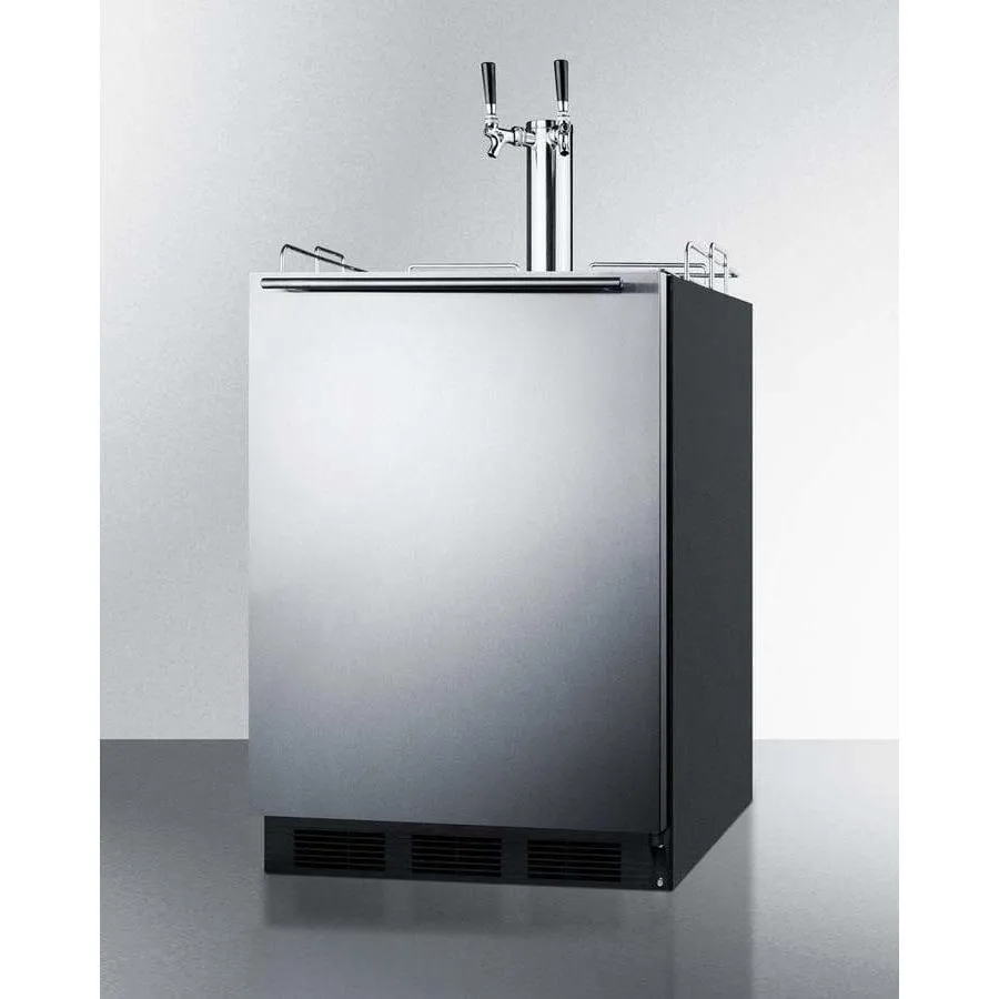 Summit 24" Single Tap Stainless Steel Commercial ADA Kegerator SBC58BBIADA