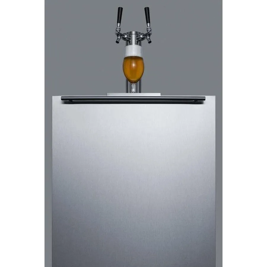 Summit 24" Single Tap Stainless Steel Commercial ADA Kegerator SBC58BBIADA