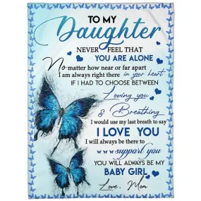 To My Daughter - From Mom - I Love You F019 - Premium Blanket