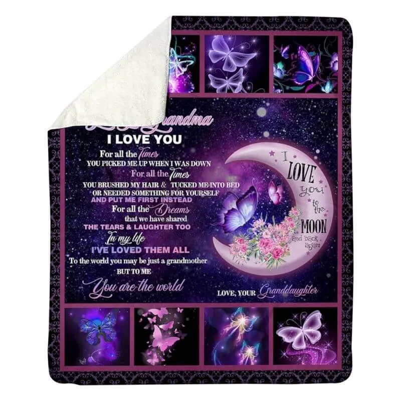 To My Grandma - From Granddaughter - A316 - Premium Blanket