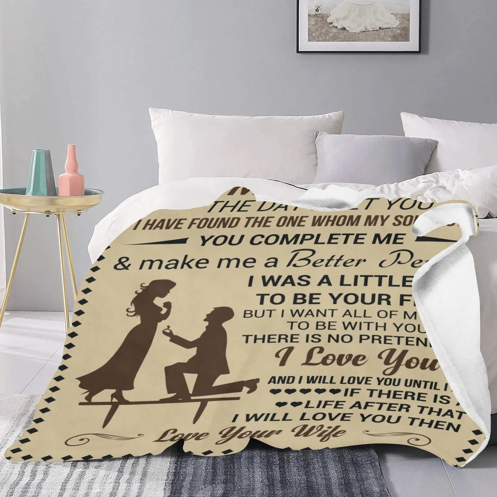 To My Husband Ultra-Soft Micro Fleece Blanket 50"x60" (Thick)