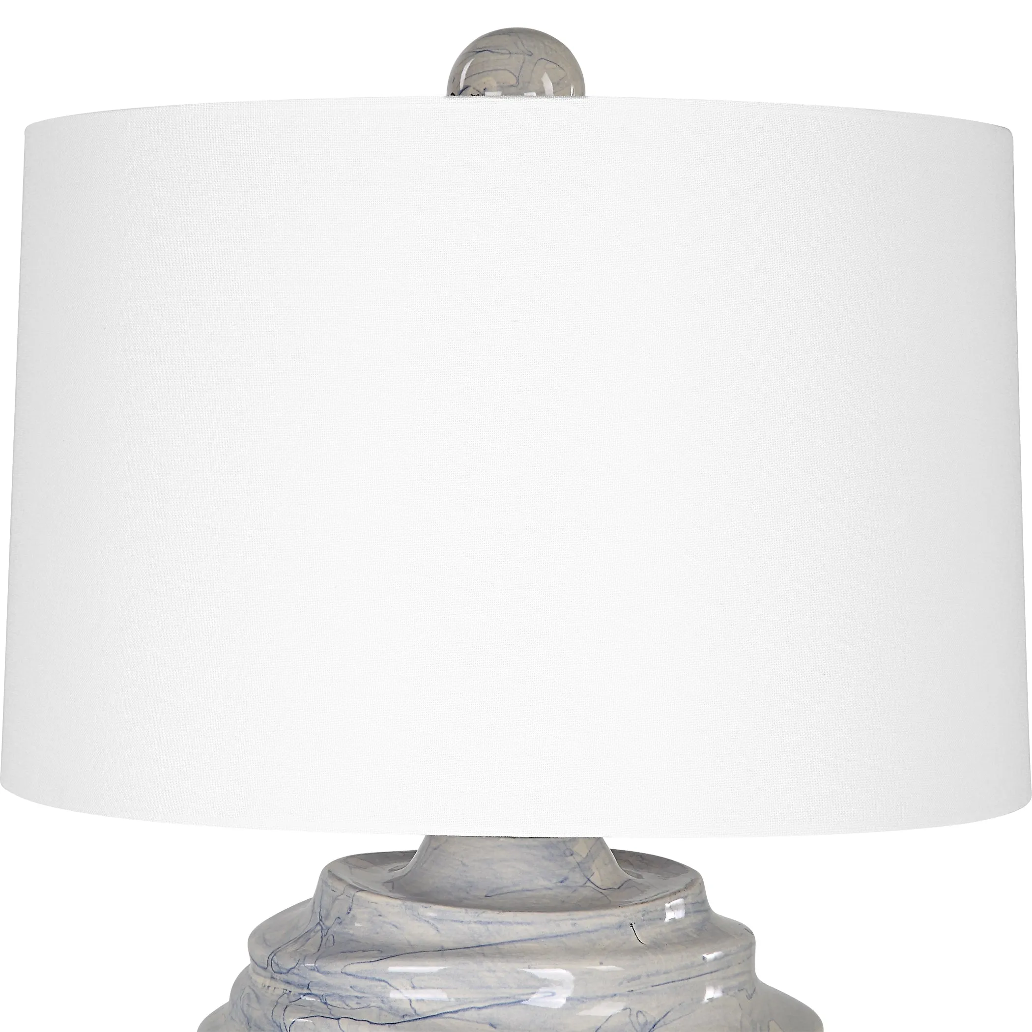 Uttermost Waves Blue & White Accent Lamp