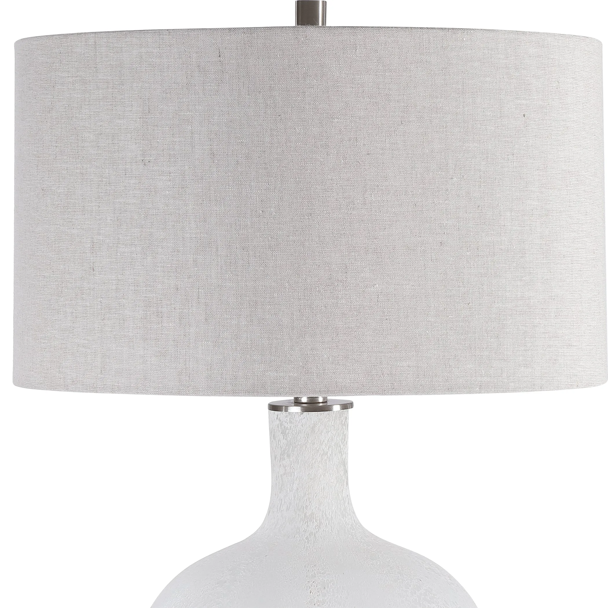 Uttermost Whiteout Mottled Glass Table Lamp