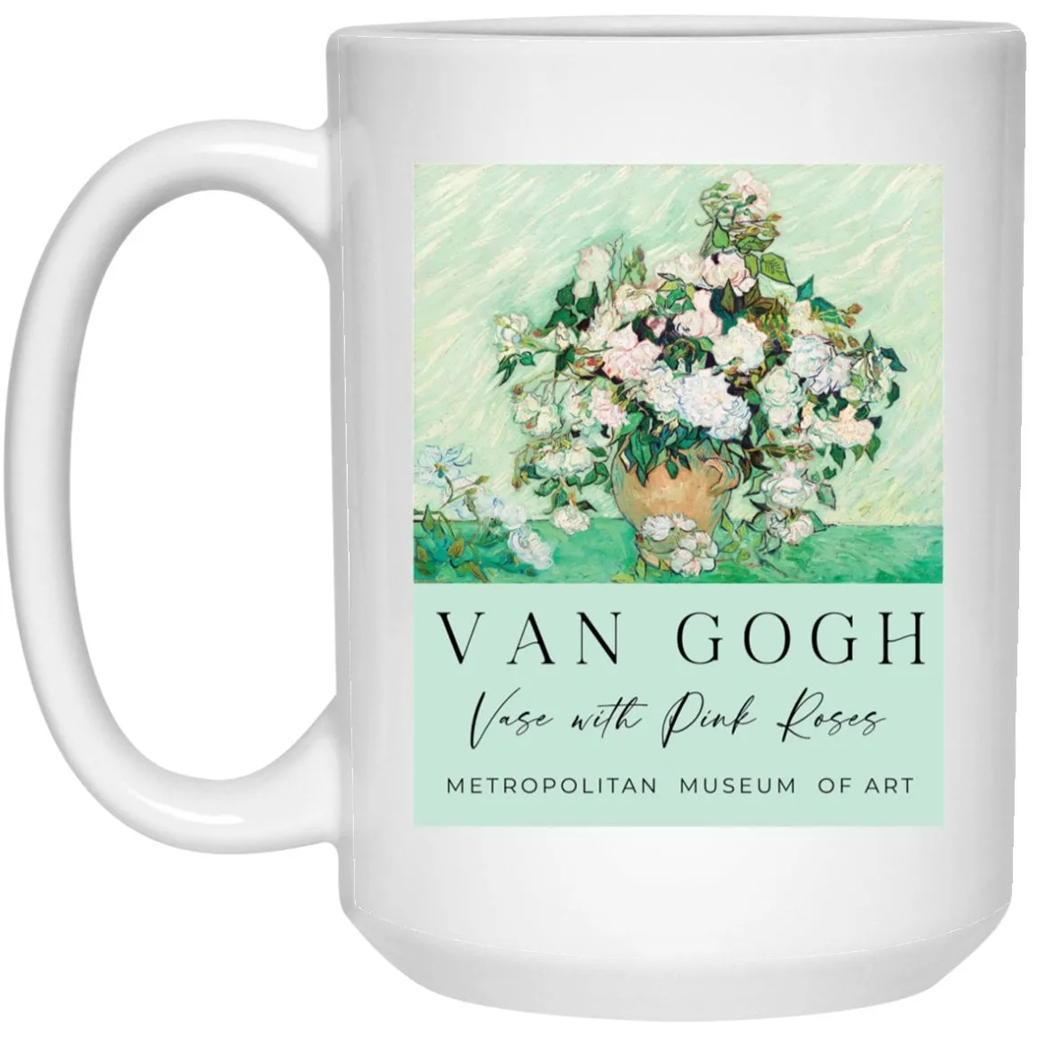 Van Gogh Vase Mug Roses Coffee Mug French Artist Vintage Art