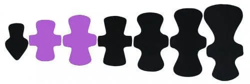 Variety Pack Domino Cloth Pads- Petite- "LIZZIE" Minky