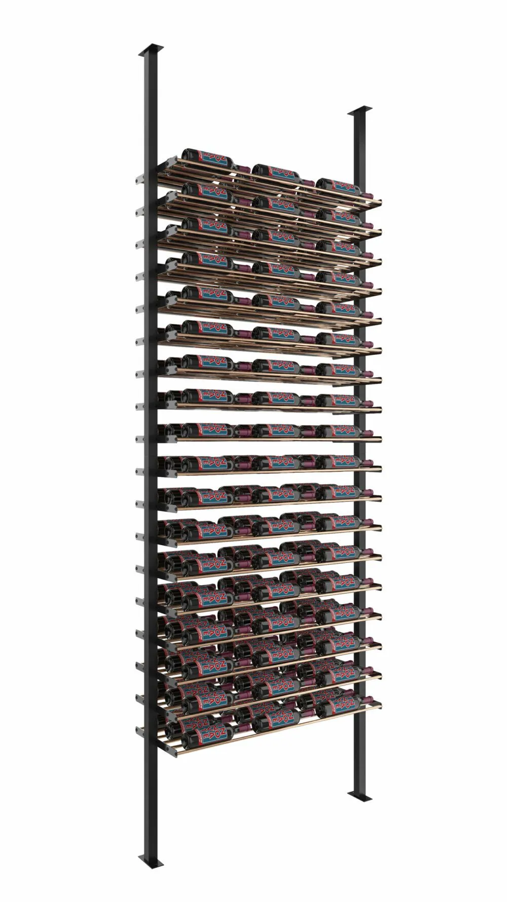 VintageView Evolution Low Profile Post Kit 10 3C (ultra slim floor-to-ceiling wine rack system)