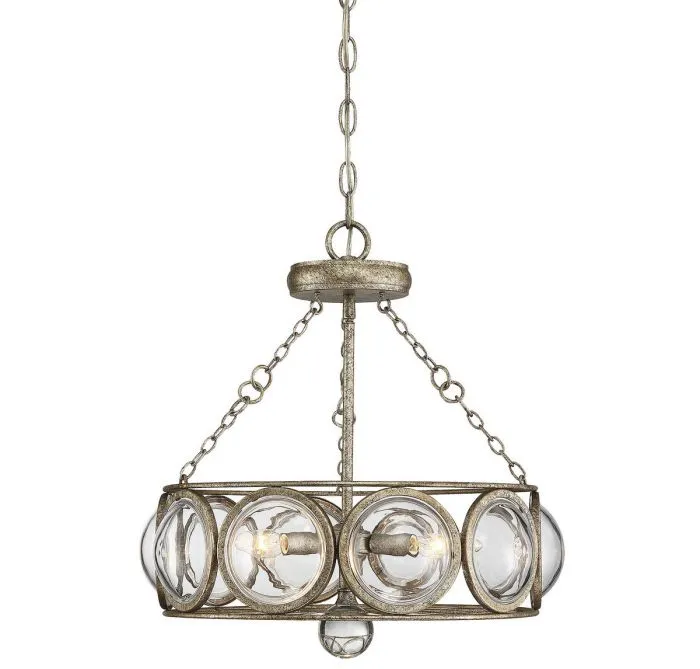 Warwick 3 Light Convertible Semi Flush