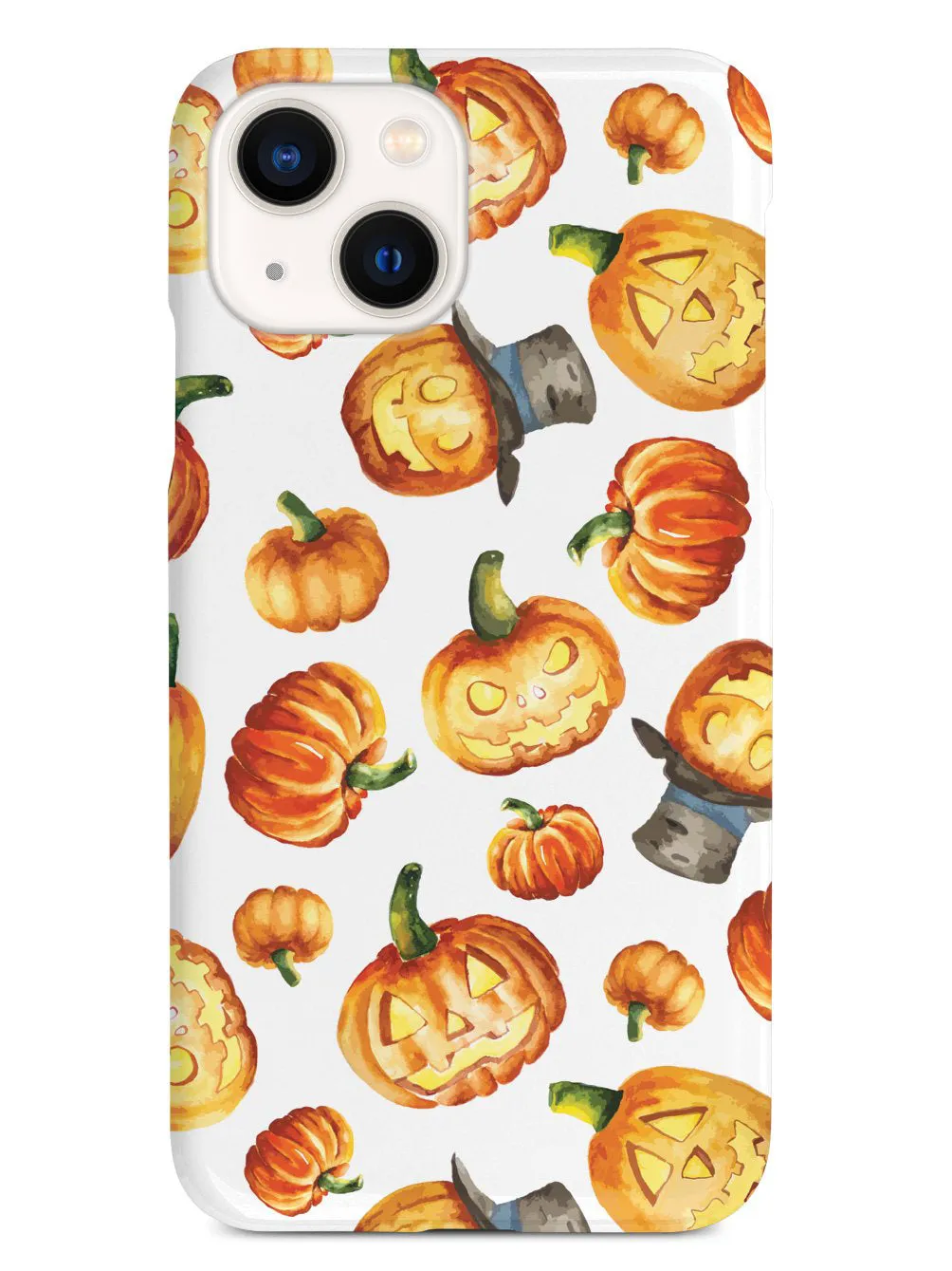 Watercolor Jack O Lanterns - White Case