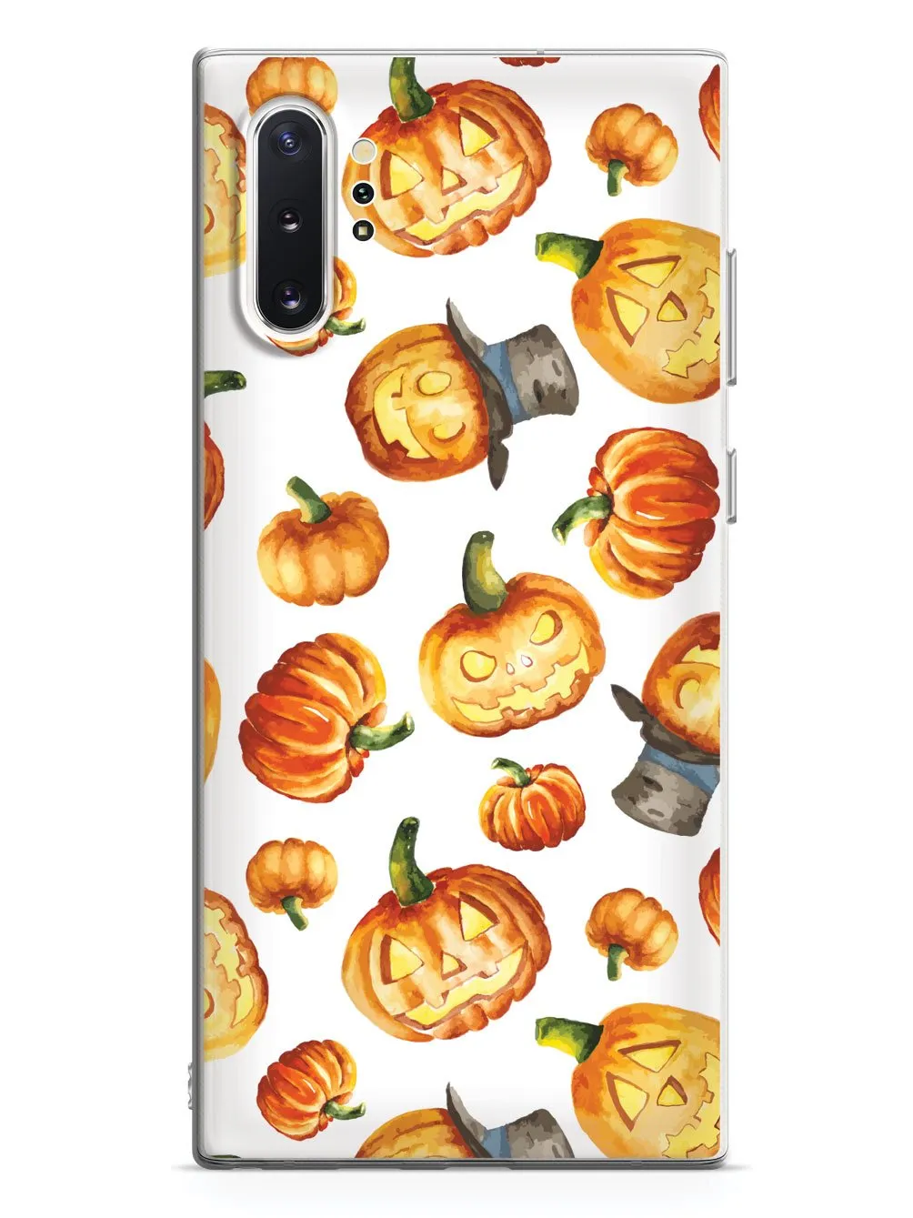 Watercolor Jack O Lanterns - White Case