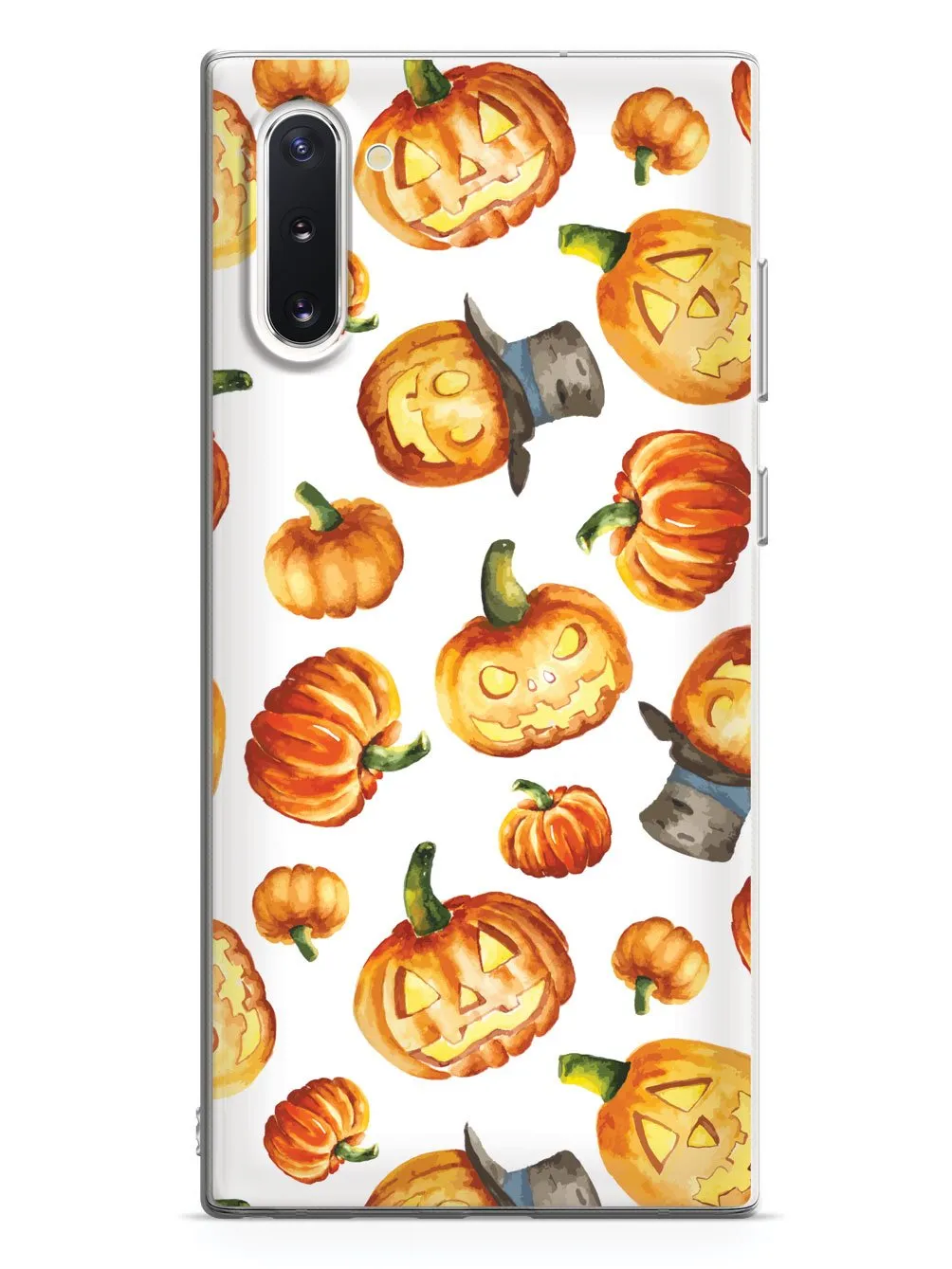 Watercolor Jack O Lanterns - White Case