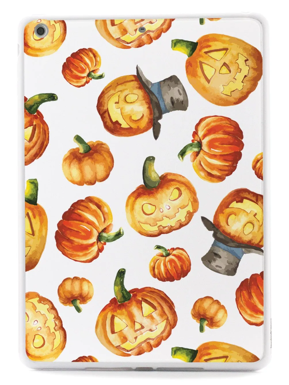 Watercolor Jack O Lanterns - White Case