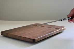 Wood Cheese Board with Wire Cutter